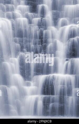 Abstract details of waterfall Stock Photo