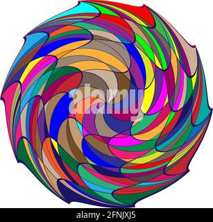 Interlocking, interconnect polygon shape, elemenet – Stock vector illustration, Clip-art graphics Stock Vector