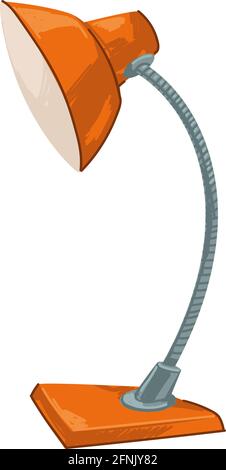 Illumination and lamps, light design in 1970s Stock Vector