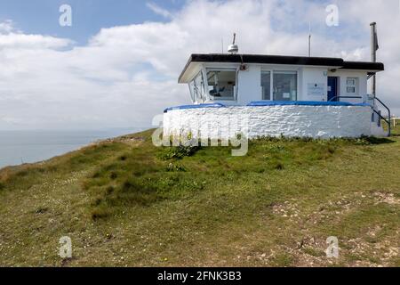 National Coastwatch Institution St Alban's Head Station , St Aldhelm's Head aka St Alban's Head, Jurassic Coast, Dorset Coast Path, Dorset, UK Stock Photo