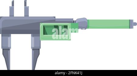 Digital micrometer instrument icon. Cartoon of Digital micrometer instrument vector icon for web design isolated on white background Stock Vector