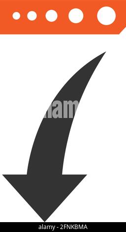 Number 7 logo with arrow icon design vector template Stock Vector