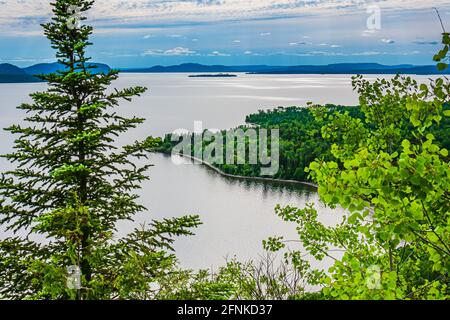 Canada, Ontario, Nipigon Bay in summer twilight Stock Photo - Alamy