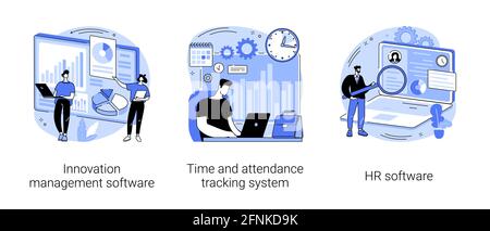 Business management abstract concept vector illustrations. Stock Vector