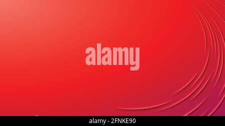 Abstract red background with cuts lines - Vector illustration Stock Vector