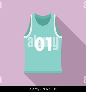 Running vest icon, flat style Stock Vector