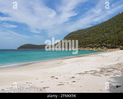 South end of the Waterloo Bay beach - Wilsons Promontory, Victoria, Australia Stock Photo