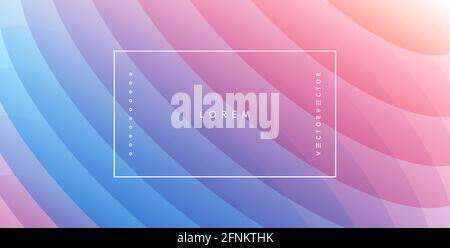 Abstract wavy background with dynamic effect. Modern screen design for mobile app and web. 3d vector illustration for brochure, banner, flyer or prese Stock Vector