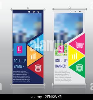 best vector and best designs all time. Rollup banner for business and presentation use. Stock Vector