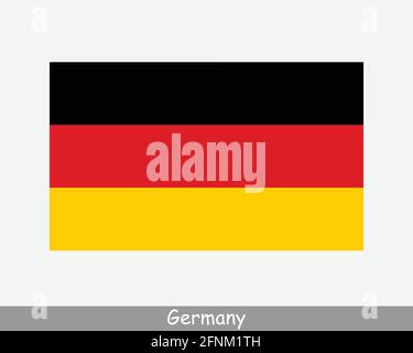 National Flag of Germany. German Country Flag. Federal Republic of Germany Detailed Banner. EPS Vector Illustration Cut File Stock Vector