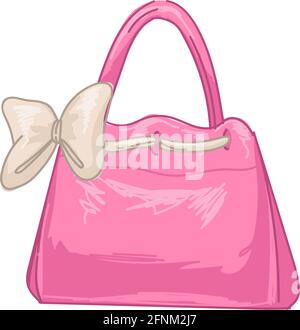 Fashion and trends of 2000s, women handbag vector Stock Vector