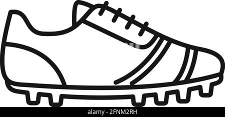 Running boots icon, outline style Stock Vector