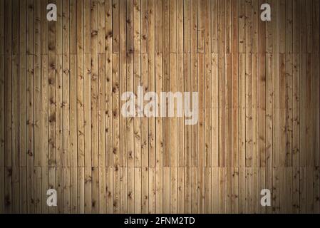 old wood wall texture with nails. abstract background of old wooden panels. vertical wooden planks Stock Photo