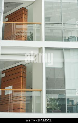 Image of modern building with glass windows Stock Photo