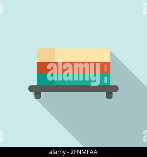 Molecular cuisine jelly icon, flat style Stock Vector
