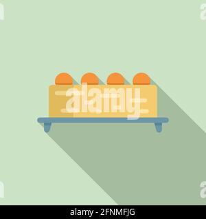 Molecular cuisine grande icon, flat style Stock Vector