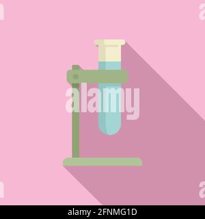 Molecular cuisine chemical icon, flat style Stock Vector