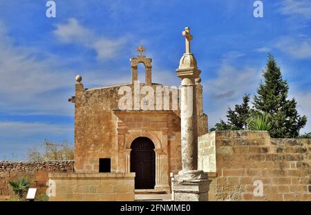 ZURRIEQ, MALTA - Oct 25, 2015: Chapel of St John the Evangelist, a Roman Catholic church in the now uninhabited medieval hamlet of Hal Millieri, limit Stock Photo