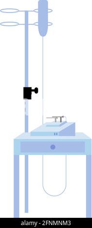 Drop counter flat color vector object Stock Vector