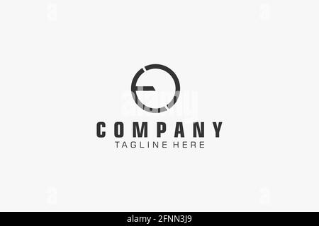 Abstract Initial Letter ED Logo. Usable for Business, Technology and Branding Logos. Flat Vector Logo Design Template. Stock Vector