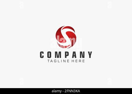 Abstract Initial Letter S Logo. Usable for Business, Technology and Branding Logos. Flat Vector Logo Design Template. Stock Vector