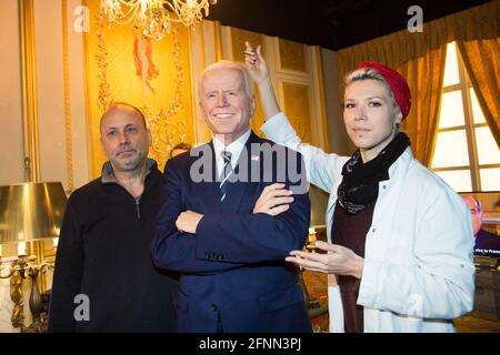 Paris, France. 18th May, 2021. The inauguration of USA's president Joe Biden's wax sculpture at the Grevin wax museum on May 18, 2021 in Paris, France. Photo by Nasser Berzane/ABACAPRESS.COM Credit: Abaca Press/Alamy Live News Stock Photo