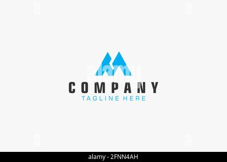 Abstract Initial Letter TM Logo. Usable for Business, Technology and Branding Logos. Flat Vector Logo Design Template. Stock Vector