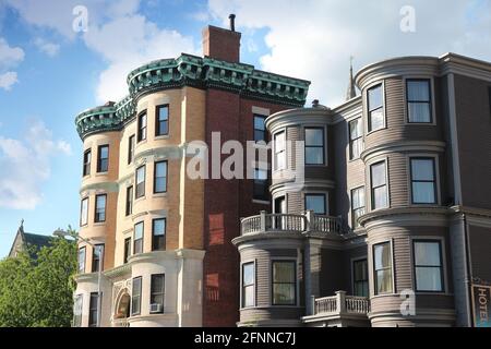 CAMBRIDGE, UNITED STATES - JUNE 9, 2013: House in Cambridge, Massachusetts near Boston, USA. Home ownership rate in the USA is approximately 64 percen Stock Photo