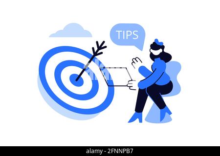 Helpful information and useful tips in internet Stock Vector