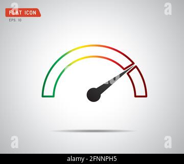 Performance measurement. Logo Speed, icon Vector illustration Stock ...