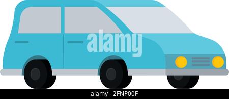 Isolated 3d blue car icon Vector illustration Stock Vector