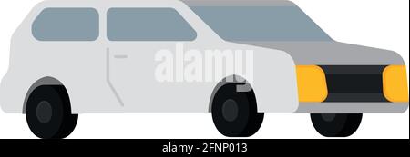 Isolated 3d white car icon Vector illustration Stock Vector