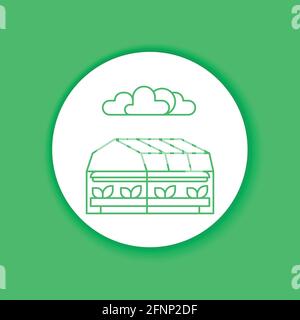 Farm management agriculture. Agricultural automation and robotics. Smart farming color glyph icon. Greenhouse IOT. Sign for web page, app. UI UX desig Stock Vector