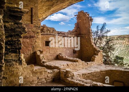 The Balcony House in Mesa Verde National Park, Colorado Stock Photo