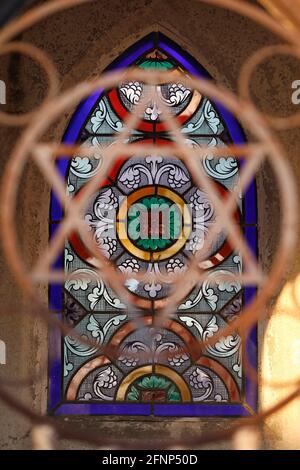 City of Paris cemetery, Bagneux, Hauts-de-Seine, France. Jewish vault Stock Photo