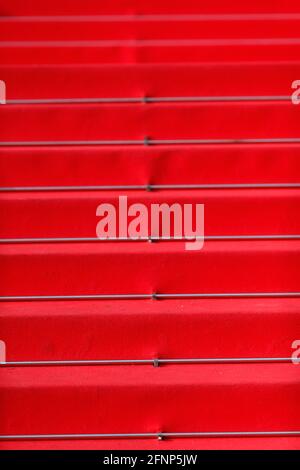 Red carpet on stairs in Cannes Film Festival.  Cannes. France. Stock Photo