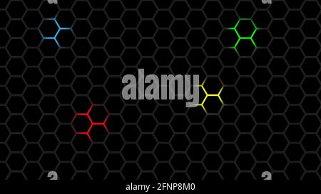 Abstract hexagon elements background Stock Vector