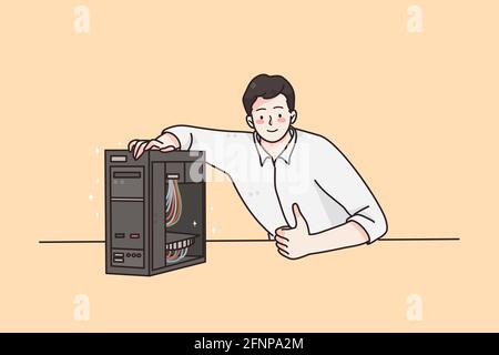 Soft engineering and technologies concept Stock Vector