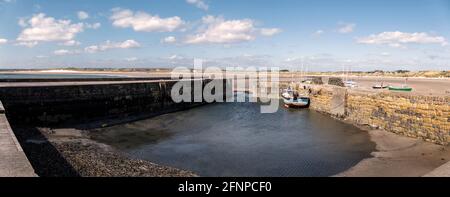 Beadnell Harbour, Northumberland, UK. Stock Photo