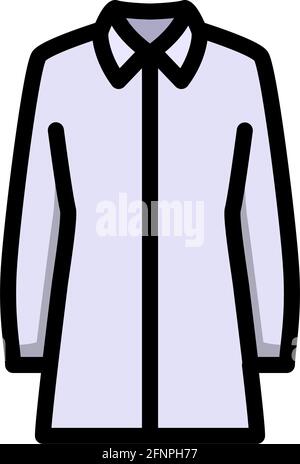 Business Blouse Icon. Editable Bold Outline With Color Fill Design. Vector Illustration. Stock Vector