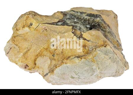 agate from Oberthal, Germany isolated on white background Stock Photo