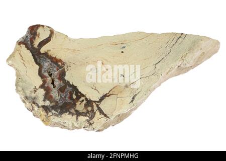 agate from Oberthal, Germany isolated on white background Stock Photo