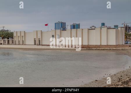 Building of Bahrain Fort museum in Bahrain Stock Photo