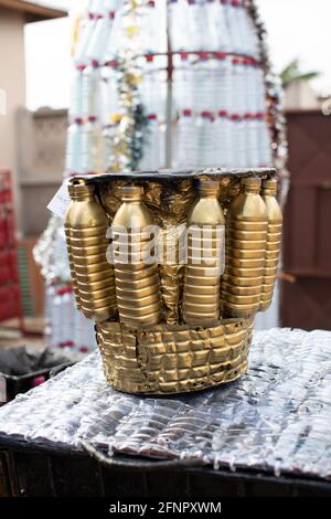 Recycling in Ghana, West Africa Stock Photo