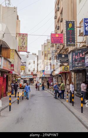 MANAMA, BAHRAIN - MARCH 15, 2017: View of a street in central Manama Stock Photo