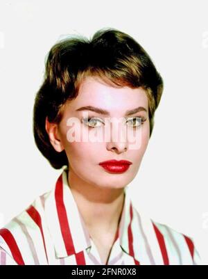 SOPHIA LOREN Italian film actress about 1960 Stock Photo