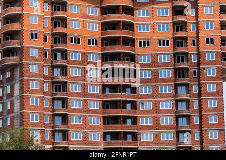 Building construction site from concrete and bricks Stock Photo