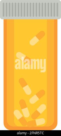 capsules medicines in pot Stock Vector