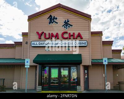 Las Vegas JAN 20 2021 Exterior view of a Chinese Yum Cha