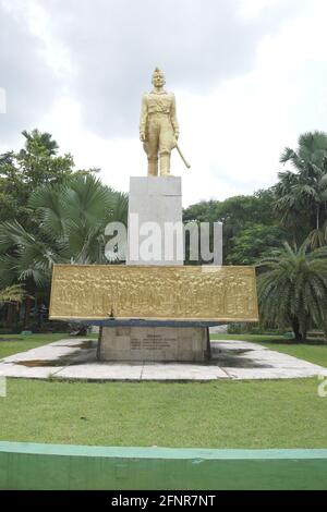 Monument of Mayor Bismo on Kediri town square Stock Photo